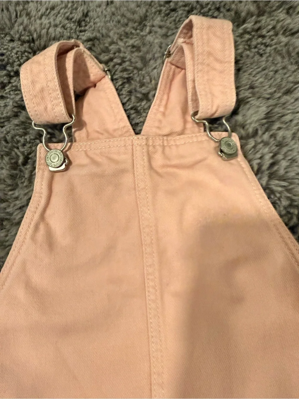 GAP Coral Pink Overall Pinafore Dress